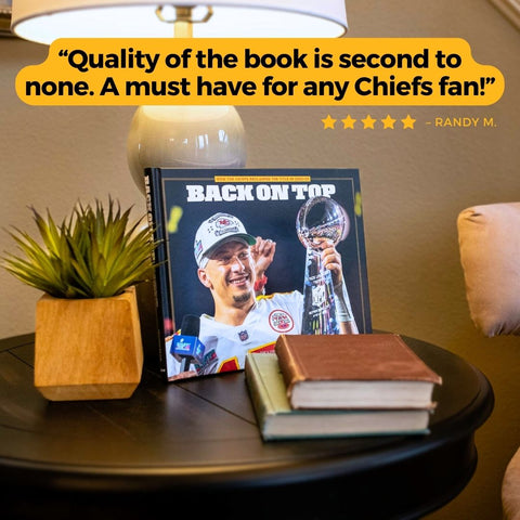 Chiefs Championship Book - Patrick Mahomes & Kansas City Chiefs 2022-23 Season Hardcover Collector Edition