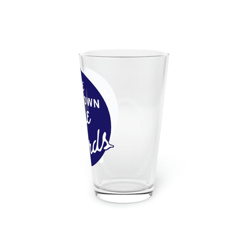 Johnstown Blue Birds Pint Glass  Vintage Ice Hockey   