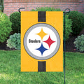 Pittsburgh Steelers Premium Appliqué Embroidered Garden Flag (Yellow) Flag Party Animal, Inc.   