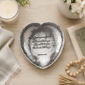 1st Corinthians Curved Dish – Heart Shaped Engraved Keepsake Bowl for Anniversary Gift - YinzerShop