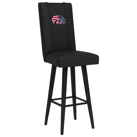 Swivel Bar Stool 2000 with Iowa Hawkeyes Patriotic Primary Logo