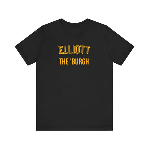 Elliot  - The Burgh Neighborhood Series - Unisex Jersey Short Sleeve Tee T-Shirt Printify Black S 