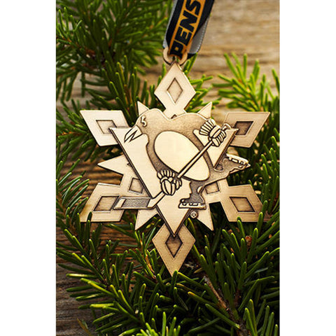 2020 Annual Pittsburgh Penguins Ornament - Snowflake Ornament Wendell August Forge   