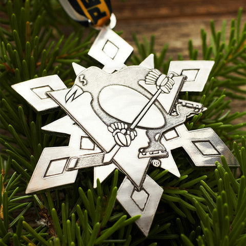 2020 Annual Pittsburgh Penguins Snowflake Ornament Ornament Wendell August Forge Aluminum  