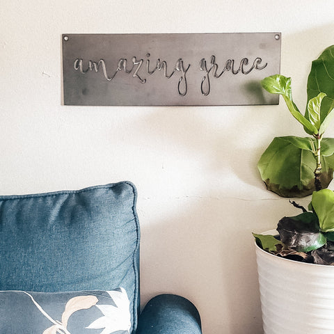 Amazing Grace Wall Decor 18"x6"