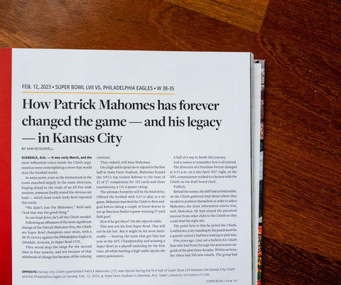 Chiefs Championship Book - Patrick Mahomes & Kansas City Chiefs 2022-23 Season Hardcover Collector Edition