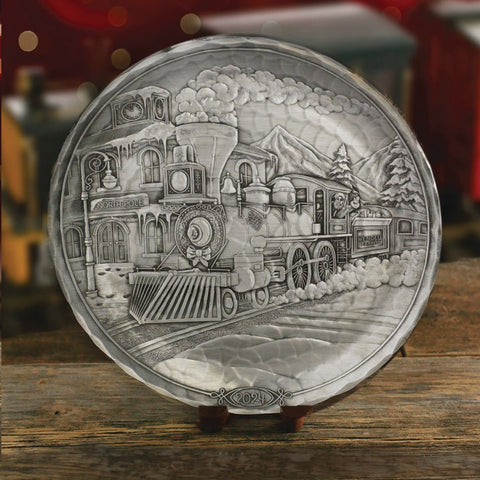 2024 Annual Plate- The Wendell Express (Pewter) Decorative Serving Dish - YinzerShop