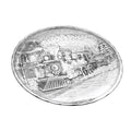 2024 Annual Plate- The Wendell Express (Pewter) Decorative Serving Dish - YinzerShop