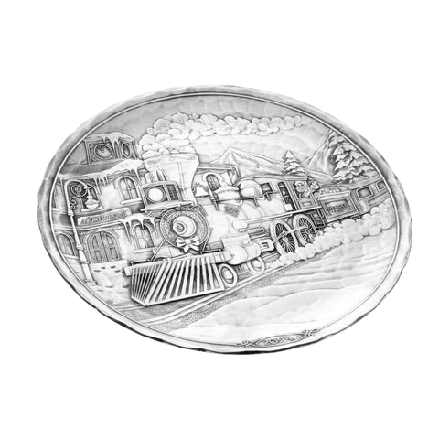 2024 Annual Plate- The Wendell Express (Pewter) Decorative Serving Dish - YinzerShop