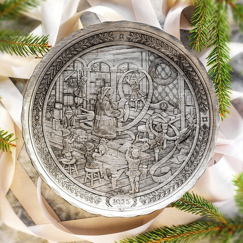 2025 Annual Plate- Santa's Workshop (Pewter) - YinzerShop
