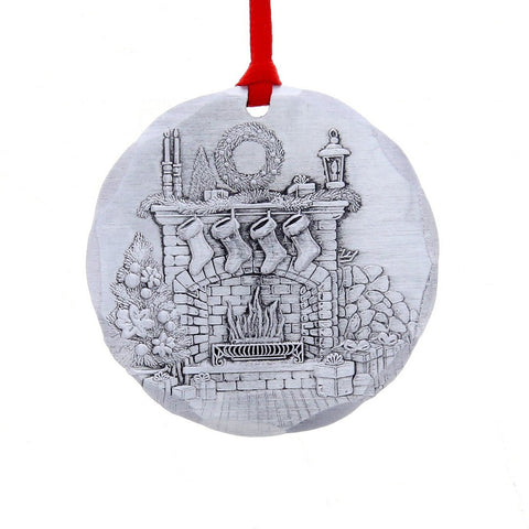 2026 Annual Ornament- Cozy Christmas Hearth (Aluminum) - YinzerShop