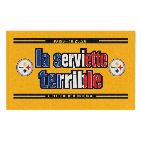 Pittsburgh Steelers French Flag Towel – "La Serviette Terrible"