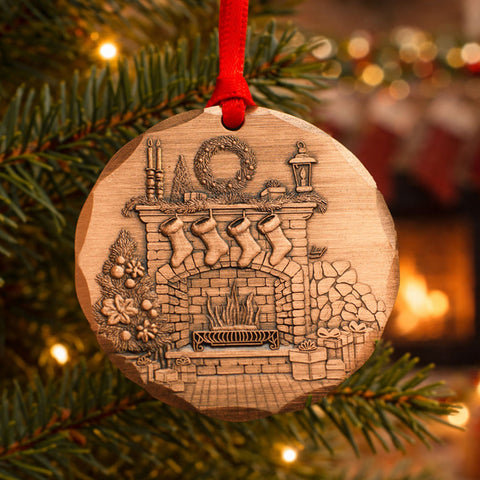 2026 Annual Ornament- Cozy Christmas Hearth (Copper)