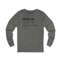 Pittsburghese Definition Series - Worsh - Long Sleeve Tee Long-sleeve Printify