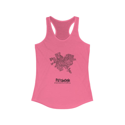 Pittsburgh Neighborhood Map Women's Tang Top