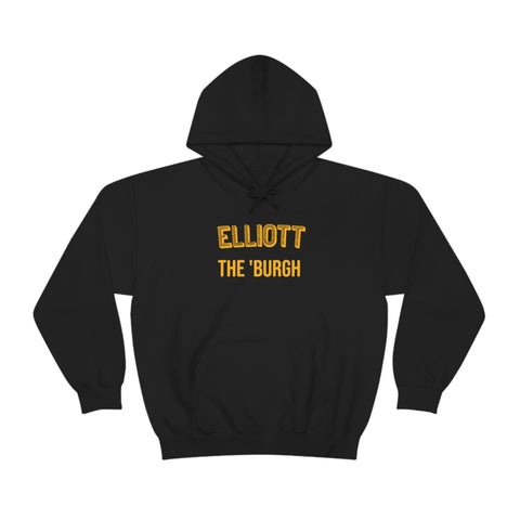 Elliott - The 'Burgh Neighborhood Series - Unisex Heavy Blend™ Hooded Sweatshirt Hoodie Printify Black S 