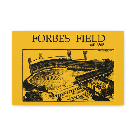 Forbes Field - 1909 - Retro Schematic - Canvas Gallery Wrap Wall Art Canvas Printify   