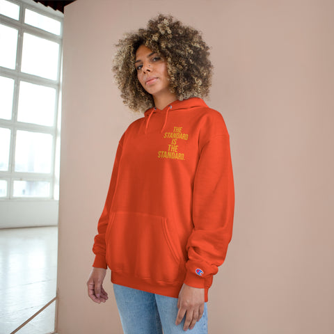 The Standard Is The Standard - Print on BACK - Champion Hoodie Hoodie Printify   