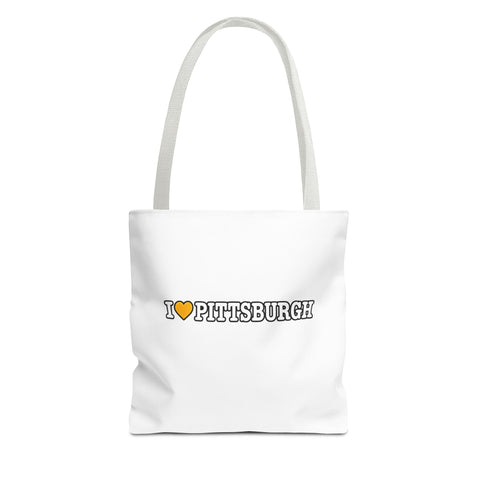 Pittsburgh Love Tote Bag — I  Pittsburgh Canvas Tote