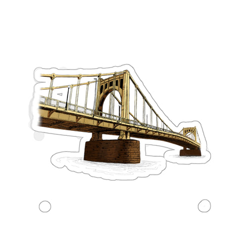 Roberto Clemente Bridge | Kiss-Cut Stickers Paper products Printify 3" × 3" White