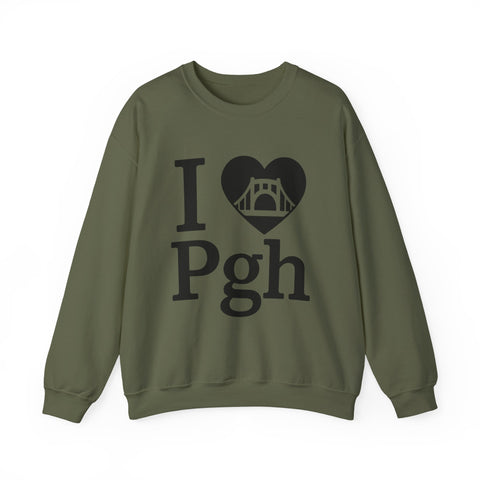 I Love PGH - Heavy Blend™ Crewneck Sweatshirt