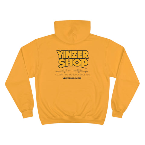 YinzerShop Serving Since 2015 - Print on back - Champion S700 Hoodie Hoodie Printify