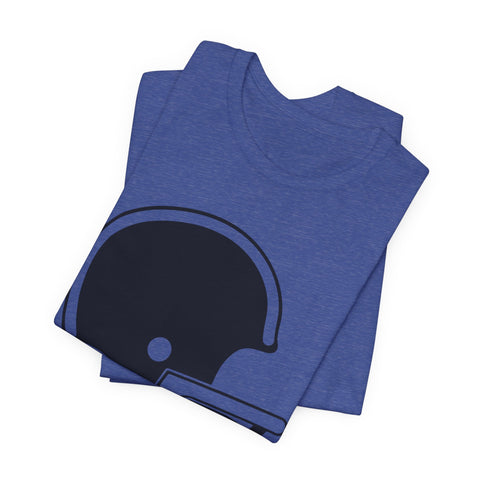 Classic Retro Football Helmet - Unisex Jersey Short Sleeve Tee