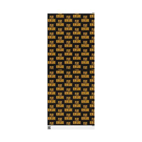 Play Renegade Wrapping Paper Roll — Black & Gold 'Ho Ho Ho' Holiday Gift Wrap