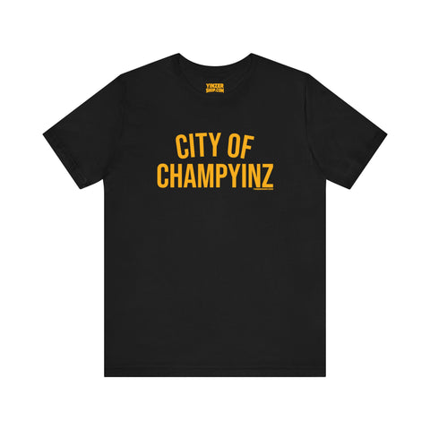 City of ChampYINZ - Short Sleeve Tee T-Shirt Printify Black S 