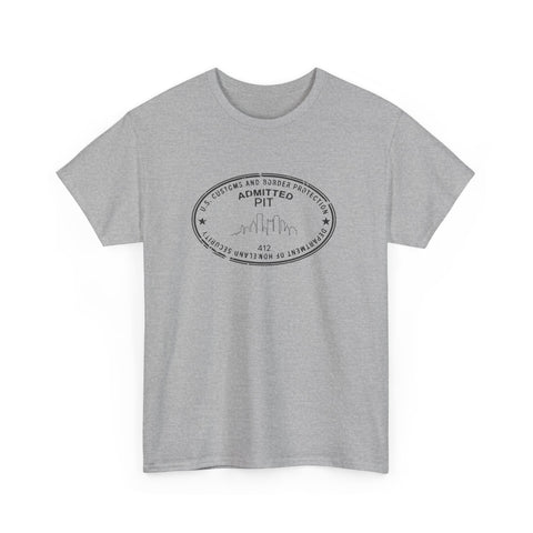 Pittsburgh Border Stamp - Unisex Heavy Cotton Tee