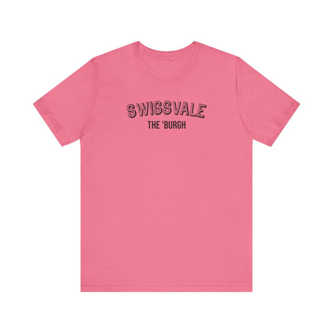 Swissvale - The Burgh Neighborhood Series - Unisex Jersey Short Sleeve Tee T-Shirt Printify Charity Pink S 