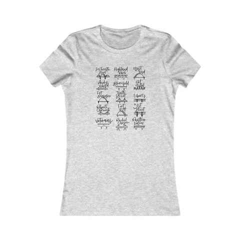 Pittsburgh Bridges Doodle - Women's Favorite Tee
