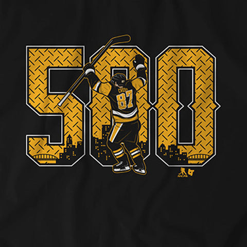 Pittsburgh Penguins Sidney Crosby: 500 Goals T-Shirt T-Shirt BreakingT   