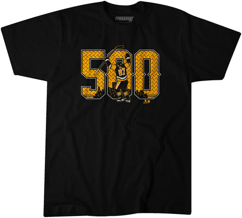 Pittsburgh Penguins Sidney Crosby: 500 Goals T-Shirt T-Shirt BreakingT Small Adult T-Shirt 