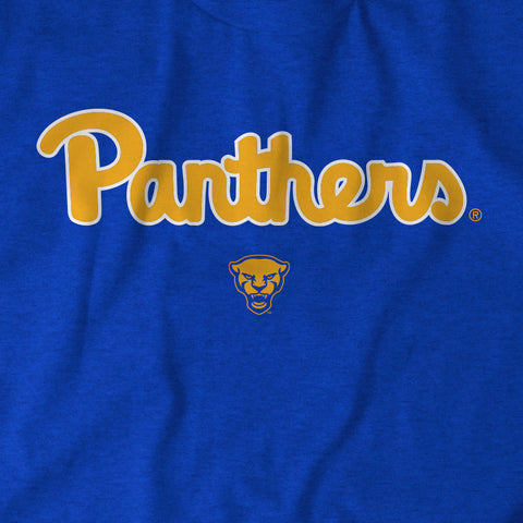 Pitt Panthers Pittsburgh Panthers: Wordmark T-Shirt T-Shirt BreakingT   