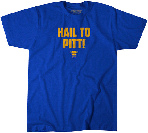 Pitt Panthers Pittsburgh Panthers: Hail to Pitt! T-Shirt T-Shirt BreakingT Small Adult T-Shirt 