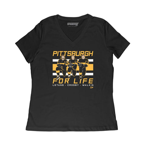 Kris Letang, Sidney Crosby, and Evgeni Malkin: Pittsburgh For Life Apparel Top