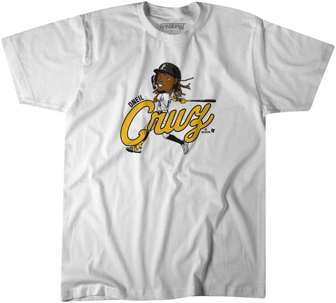 Pittsburgh Pirates Oneil Cruz: Caricature T-Shirt T-Shirt BreakingT Small Adult T-Shirt 