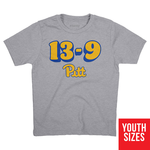 Pitt Panthers Pitt Football: 13-9 T-Shirt T-Shirt BreakingT Small Youth T-Shirt 