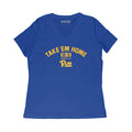 Pitt Panthers Pitt Football: Take 'Em Home. T-Shirt T-Shirt BreakingT Small Women's V-Neck T-Shirt 