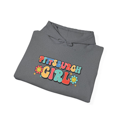 Pittsburgh Girl Retro Unisex Heavy Blend™ Hooded Sweatshirt