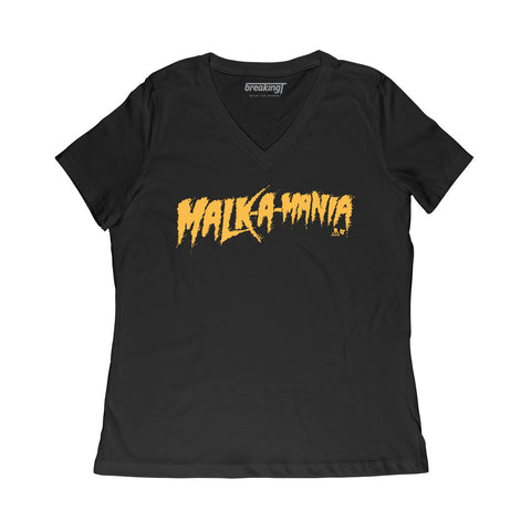 Pittsburgh Penguins Evgeni Malkin: Malk-A-Mania T-Shirt T-Shirt BreakingT Small Women's V-Neck T-Shirt 