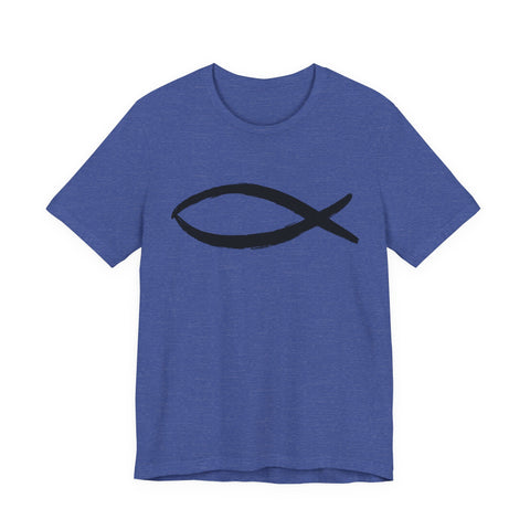 Christianity Fish Symbol - Unisex Jersey Short Sleeve Tee