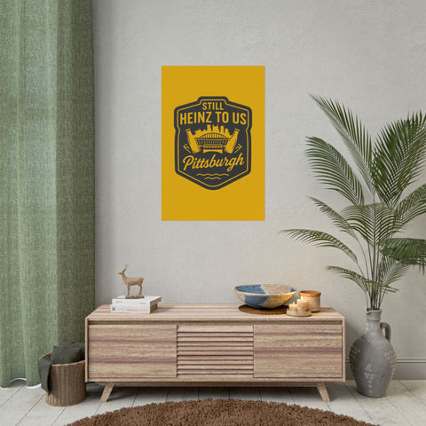 Rolled Art Poster – Pittsburgh Vintage Football Stadium Print with Giclée Color