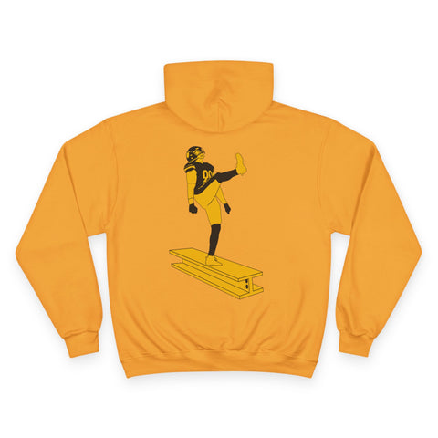 The Kick - Print on back - Champion Hoodie