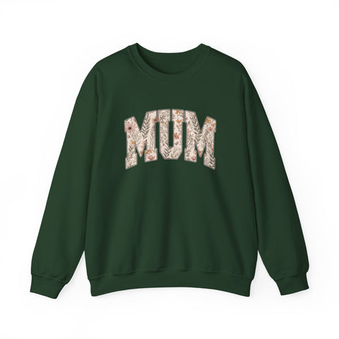 Pittsburgh “Mum” Sweatshirt – Yinzer Mother’s Day Crewneck Mom Floral Varsity