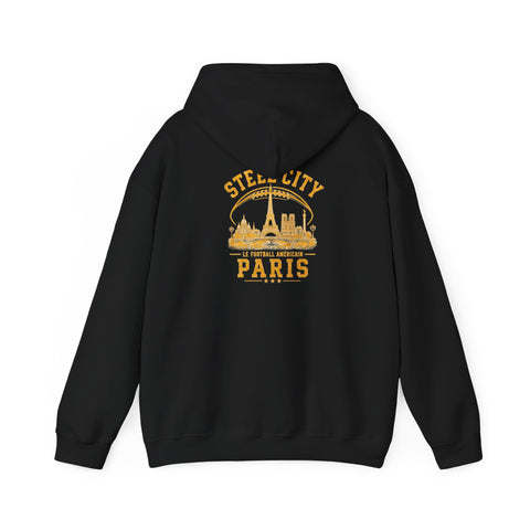 Steel City Paris - Unisex Heavy Blend™ Hooded Sweatshirt (Design on Back)
