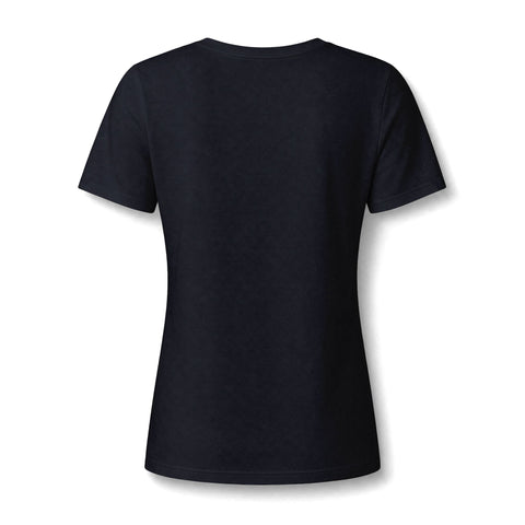 412 Bold Vertical Number Women's V-neck Tshirt  — Minimalist Monochrome Graphic T-Shirt