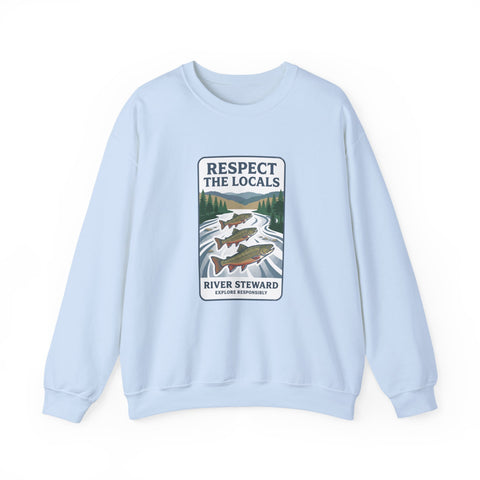 Respect the Locals River Steward Sweatshirt | Vintage National Park Wildlife
