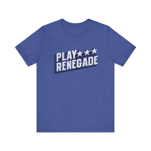 Play Renegade Pittsburgh Football - Short Sleeve Tee T-Shirt Printify Heather True Royal S 